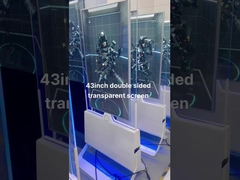 Transparent Hanging Floor Standing Digital Signage Display 55 Inch 110v Oled