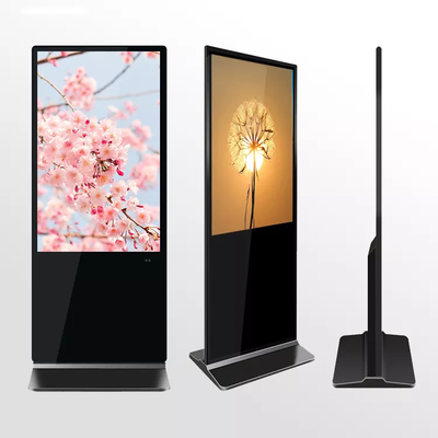 43 55 Inch Indoor Floor Stand LCD Touch Screen Display Advertising Playing Equipment Digital Signage Totem