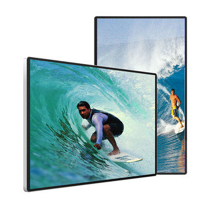 450cd/M2 LCD Advertising Board For Shop 89 Degree Viewing Angle Max 64G