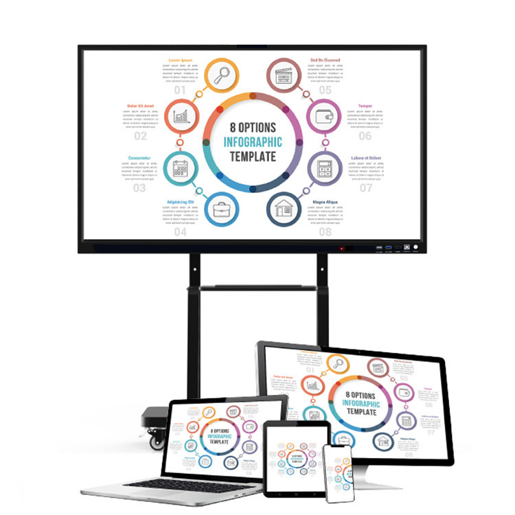 Android Touch Screen Interactive Whiteboard with 10 Point IR Touch 86inch