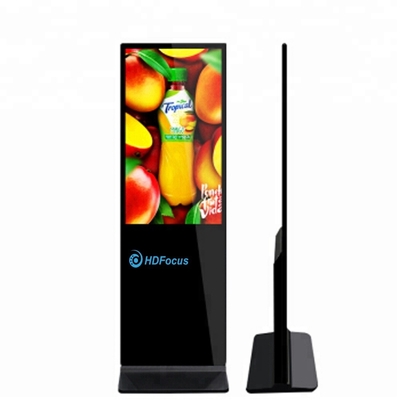 Network LCD Floor Standing Digital Signage Capacitive Multi Touch TV