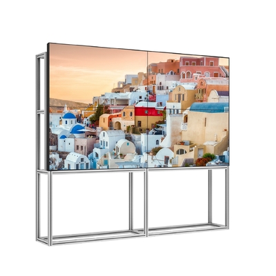 RGB 3.5mm Free Stand LCD Video Wall Display Panel With Aluminum Frame