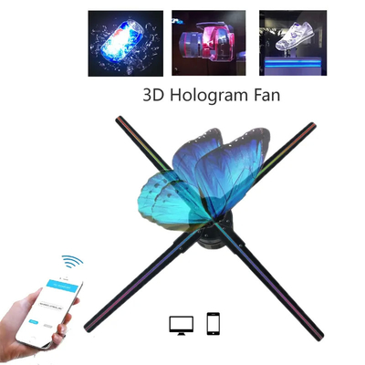 Immersive Experience 65cm 3d Led Hologram Fan JPG / PNG Format Mesmerizing Display