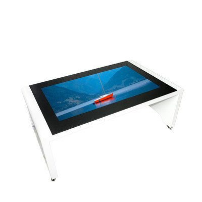 BT4.0 IPS Interactive Touch Screen Table 43 Inch Lcd RJ45 With Wheels