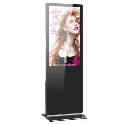 16/9 Floor Stand Digital Signage 500 Nits Standing Lcd 1920x1080