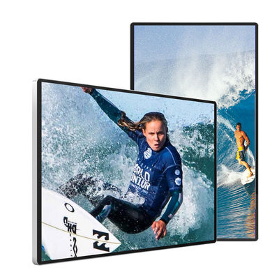 10 Points Wall Mounted Digital Signage 2ms Window LCD Screen 3840x2160